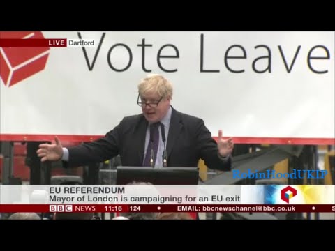 Boris Johnson speech on Brexit