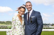 Jodi Anasta and Kris Smith at The Championships Day 2 at Royal Randwick on April 9, 2016 in Sydney.