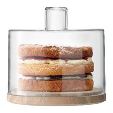 Lotta Cake/Cheese Dome - This modern take on a cake plate is perfect for brownies and stacked cookies.