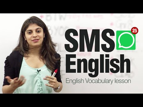 SMS English ( Lesson)  - Modern English abbreviations and Shortened text messages