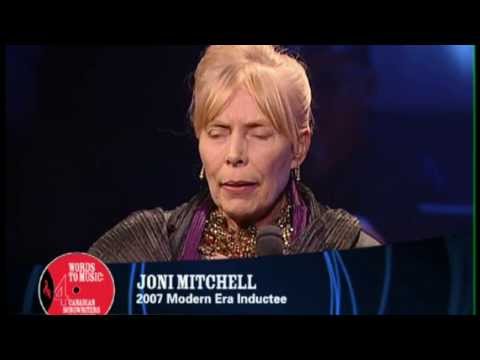 Joni Mitchell is inducted into the Canadian Songwriters Hall of Fame (CSHF)