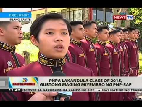 PNPA Lakandula class of 2015, gustong maging miyembro ng PNP-SAF