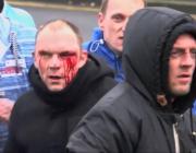 Fascist takes beating in Dover, January 2016.