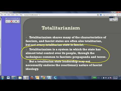 Fascism & Totalitarianism Ideologies