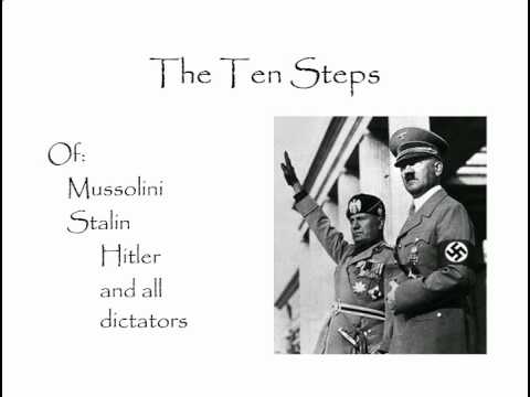 Ten Steps To Totalitarianism