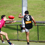 9-4-16. VAFA. Round one, 2016 Premier B season. AJAX defeated by Old Scotch. Photo: Peter Haskin