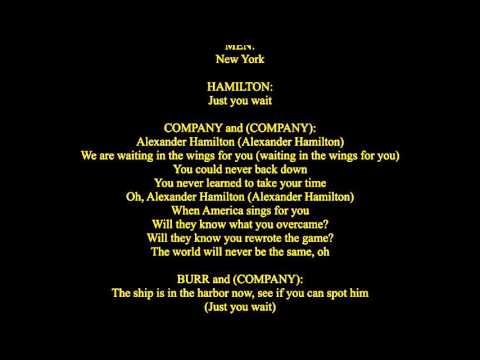 Alexander Hamilton Lyrics