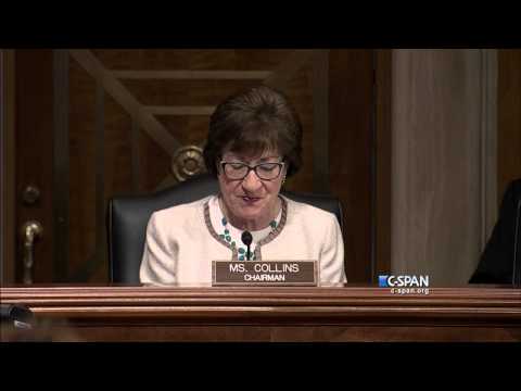 Senator Susan Collins demonstrates Phone Scams (C-SPAN)