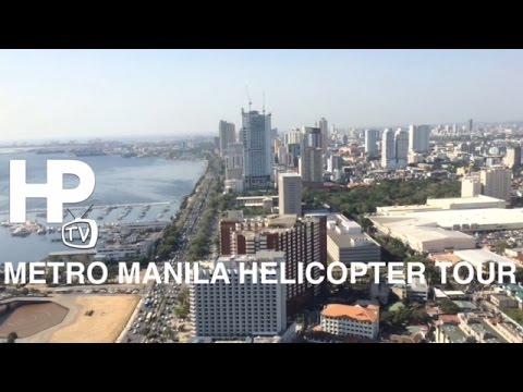 Metro Manila Helicopter Tour Aerial View Manila Bay by HourPhilippines.com