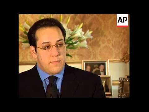 UK: LONDON: NAWAZ SHARIF'S SON HASAN SPEAKS