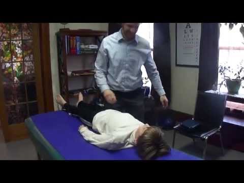 Ithaca New York Chiropractor demonstrates adjustment