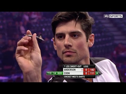 Alastair Cook v James Anderson - cricket meets darts, Alexandra Palace