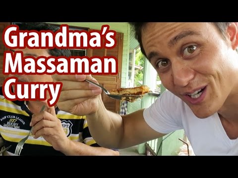 Grandma's Massaman Curry in Ayutthaya | Food Travel Vlog 4