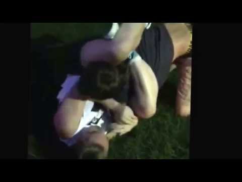 Girl destroys boys with Jiu Jitsu in the park