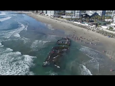 Sunken gambling ship reappears 80 years later off Coronado