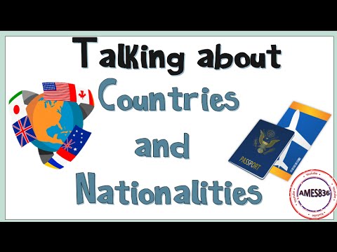 Talking about countries and nationalities : English Language