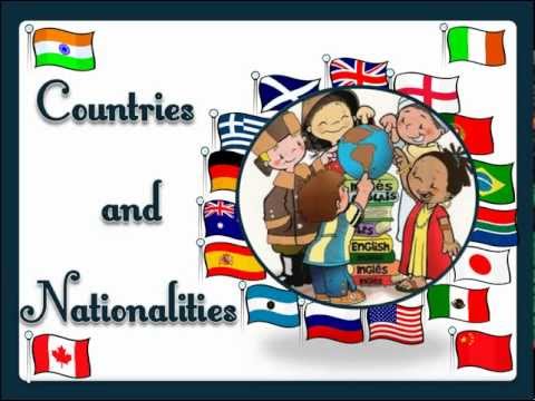 Countries and Nationalities (with sound) - English Language