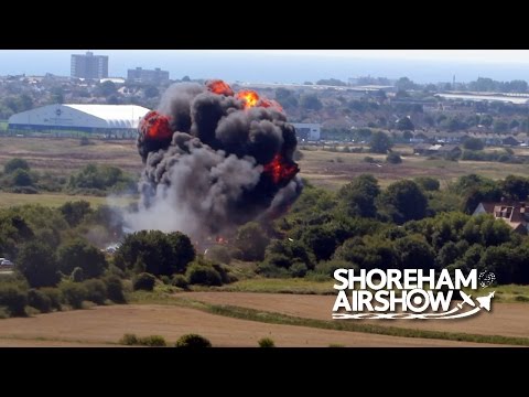 Shoreham Air Show, England - Plane Crash