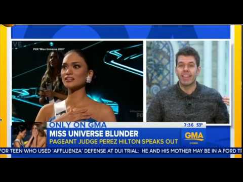 Perez Hilton GMA Interview FULL Miss Universe Steve Harvey FAIL Miss Philippines and Miss Colombia