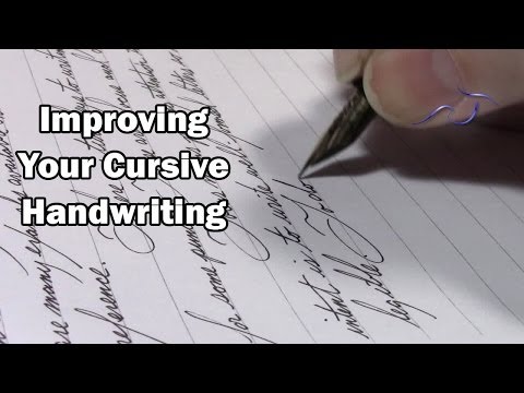 Improving Your Cursive Handwriting