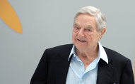 Hungarian-born US chairman of the Soros Fund Management, George Soros