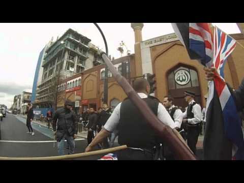 Britain First faces brutal attack by Islamists in East London!