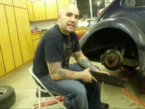 How to lower a swing axle VW with DropPlates, similar to drop spindles part 1.wmv