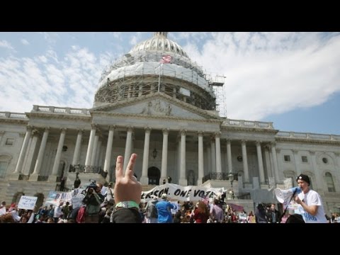 Capitol Hill protesters stage sit-in