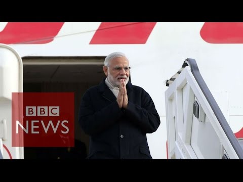 Indian PM Narendra Modi arrives in UK - BBC News