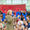 Hillary Clinton attends a campaign rally at Carnegie Mellon University, Pittsburgh, PA. 4/6/2016. Photo by redcti on Flickr.