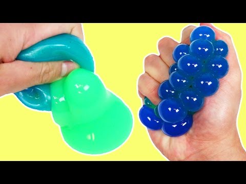 Cutting Open Squishy Mesh SLIME BALLS Funny & Weird Color Changing Stress Balls!