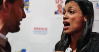 Actress and singer Rosario Dawson grows testy with the WSJ's Jason Bellini.