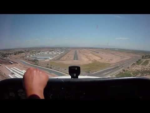 Private Pilot Training: Landing and Traffic Pattern Demonstration During Student Flight Training