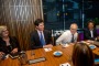 Affirmative action: Prime Minister Malcolm Turnbull meets with AFL Indigenous Advisory Group (L-R  Sam Mostyn, Gillon ...