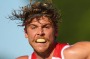 New leader:  Dane Rampe and Lance Franklin during a training session.