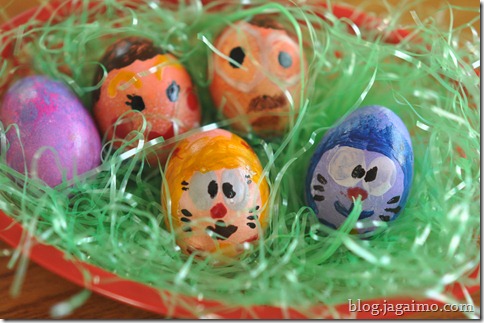 Easter eggs, made by adults