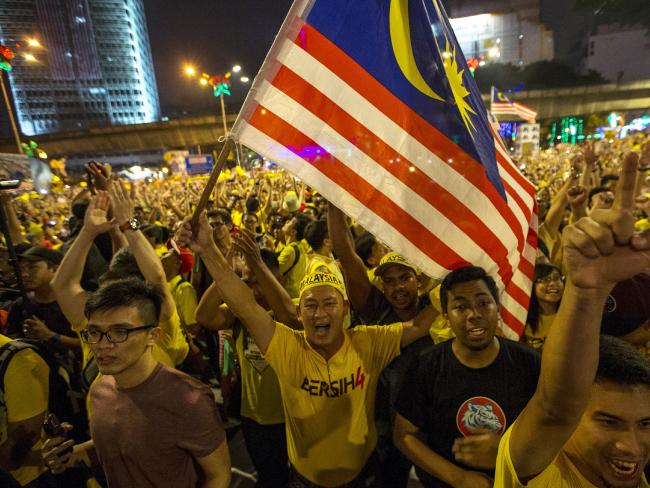 Political crisis ... Supporters of pro-democracy group &quot;Bersih&quot; (Clean) have previously demanded the resignation of Prime Minister Najib Razak. Picture: Supplied.