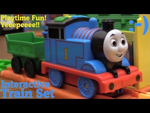 The Kids Love Thomas & Friends! Thomas the Tank Engine Interactive Train Set and Take N Play