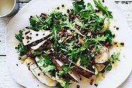 Spiced chicken and lentil salad.