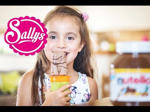 Nutella-Eis am Stiel selber machen /aus 3 Zutaten / Wassereis selber machen