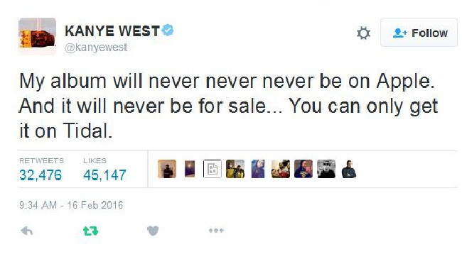 Well, that seems limiting Mr West.