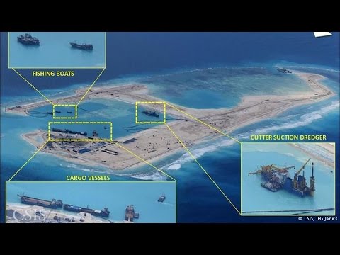 US Pentagon Confims Chinese Deployed Artillery On Reclaimed Islands in Spratlys