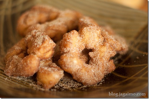 Crullers with Cinammon Sugar