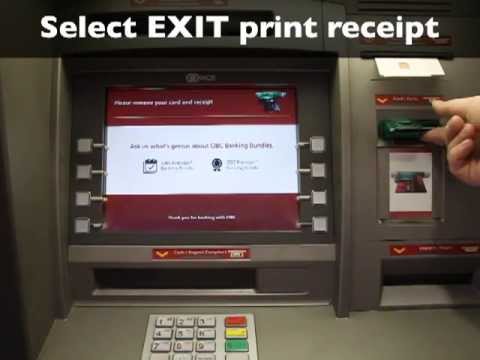 Using a bank machine (ATM) to make a deposit