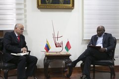 El  vicepresidente Ejecutivo, Aristóbulo Istúriz, recibió al Embajador de Bielorrusia en Venezuela, Oleg Páferov