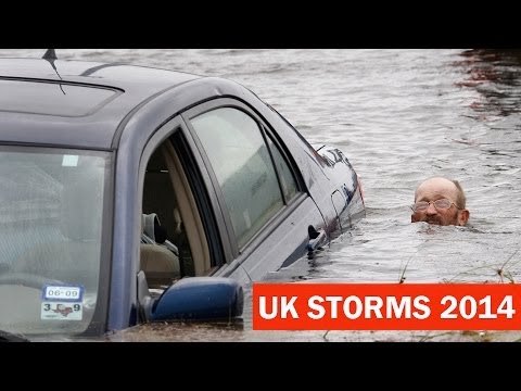 Flooded Britain 2014 British Floods & Storms UK Weather England & Scotland & Wales 2014