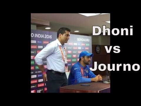 Dhoni rips into journalist after India vs Bangladesh #WT20 Match