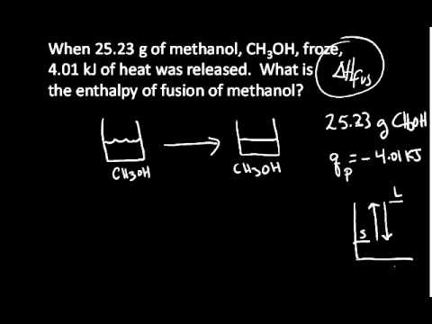 Enthalpy of Fusion Example