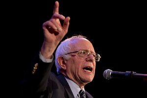 Democratic presidential candidate Sen. Bernie Sanders, I-Vt., speaks during a campaign rally in Columbia, S.C., Friday, Feb. 26, 2016. (AP Photo/Jacquelyn Martin)