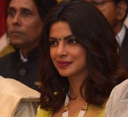 India Bollywood Actress Priyanka Chopra   during  presenting Padma Awards during Civil Investiture � II at Rashtrapati Bhavan on 12-04-16